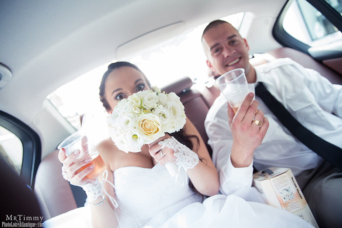 fun in the car mariage