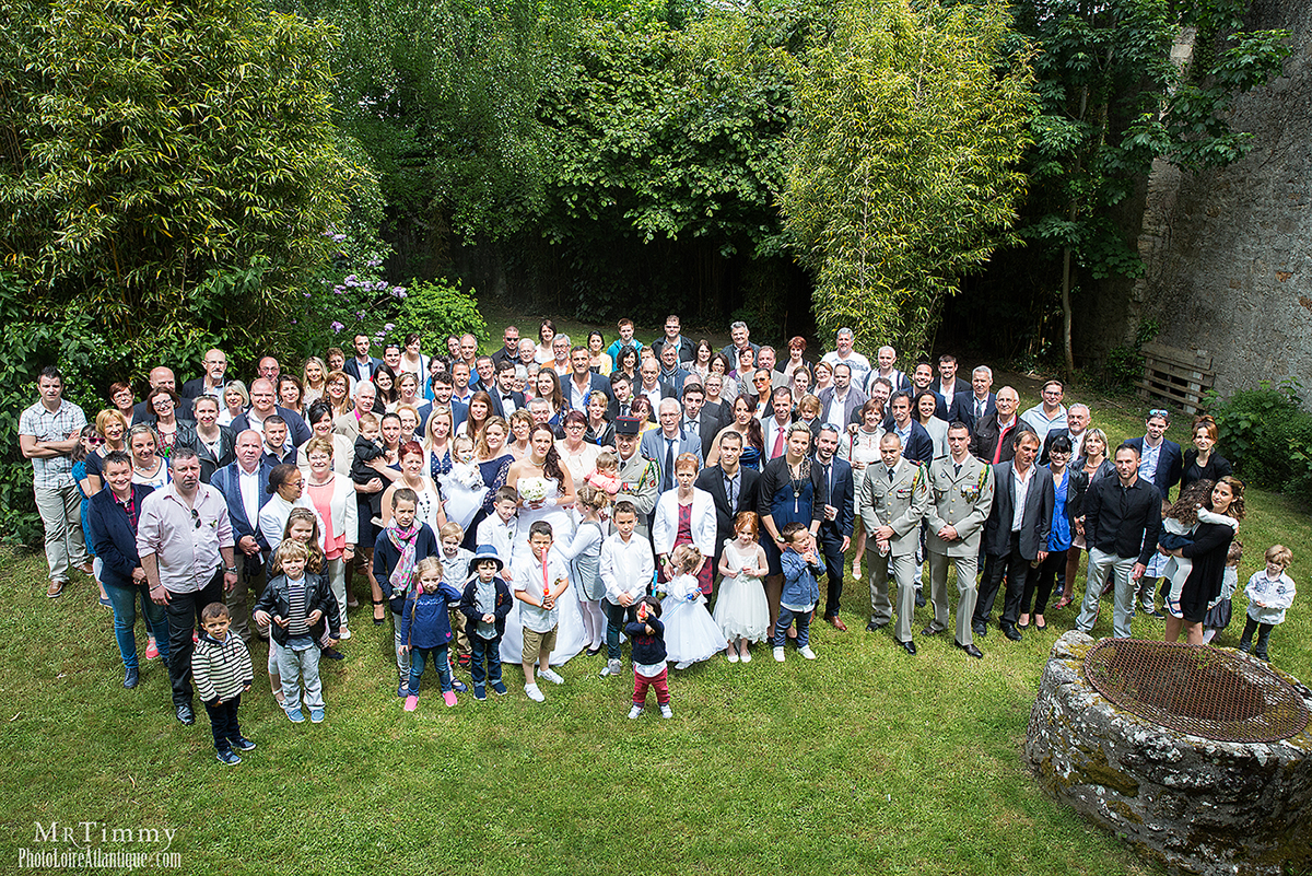 photo de groupe mariage