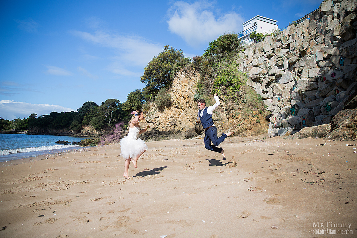 trash the dress plage poudre colore mariage saint nazaire loire atlantique mrtimmy photographe fun crazy original photos couples