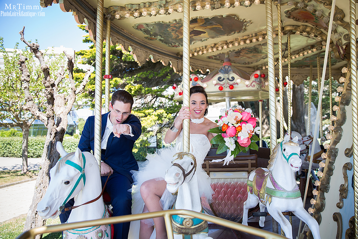  carrousel la baule photo couple mariage niviac saint nazaire loire atlantique la baule mrtimmy photographe