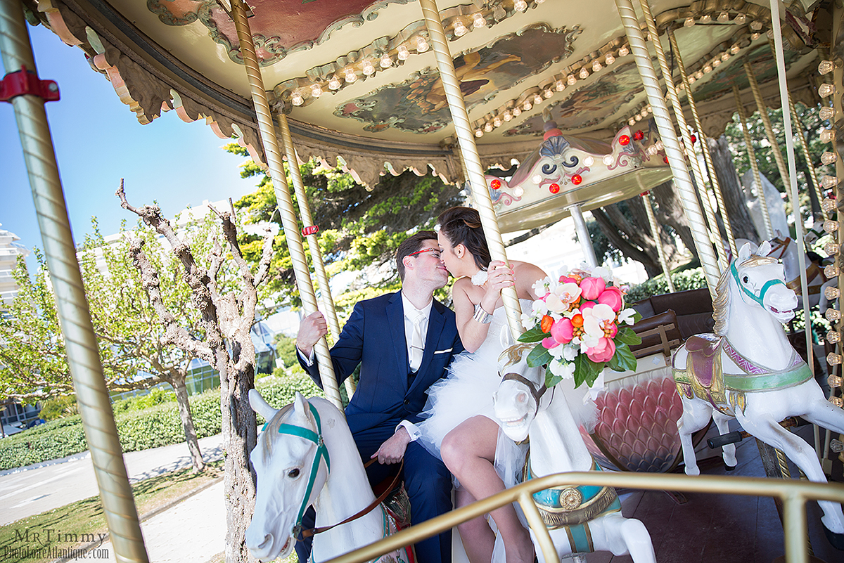  carrousel la baule photo couple mariage niviac saint nazaire loire atlantique la baule mrtimmy photographe