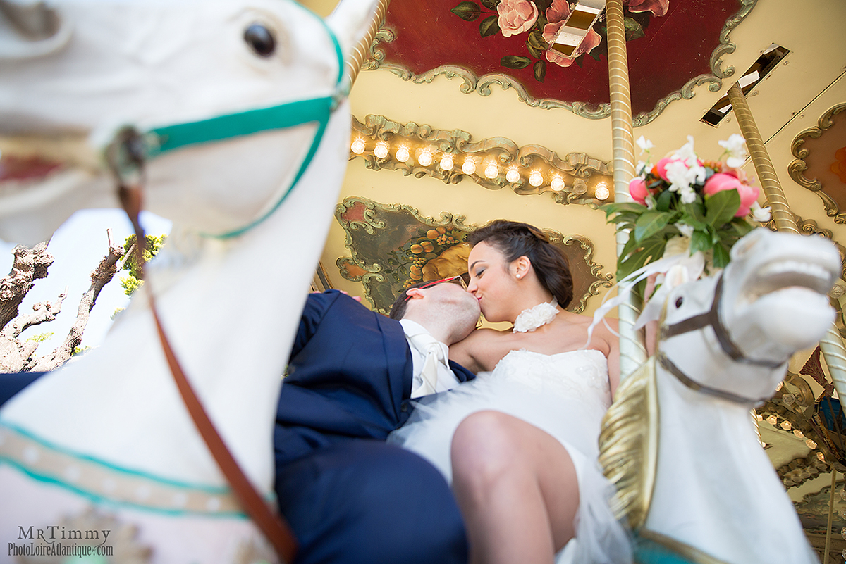  carrousel la baule photo couple mariage niviac saint nazaire loire atlantique la baule mrtimmy photographe